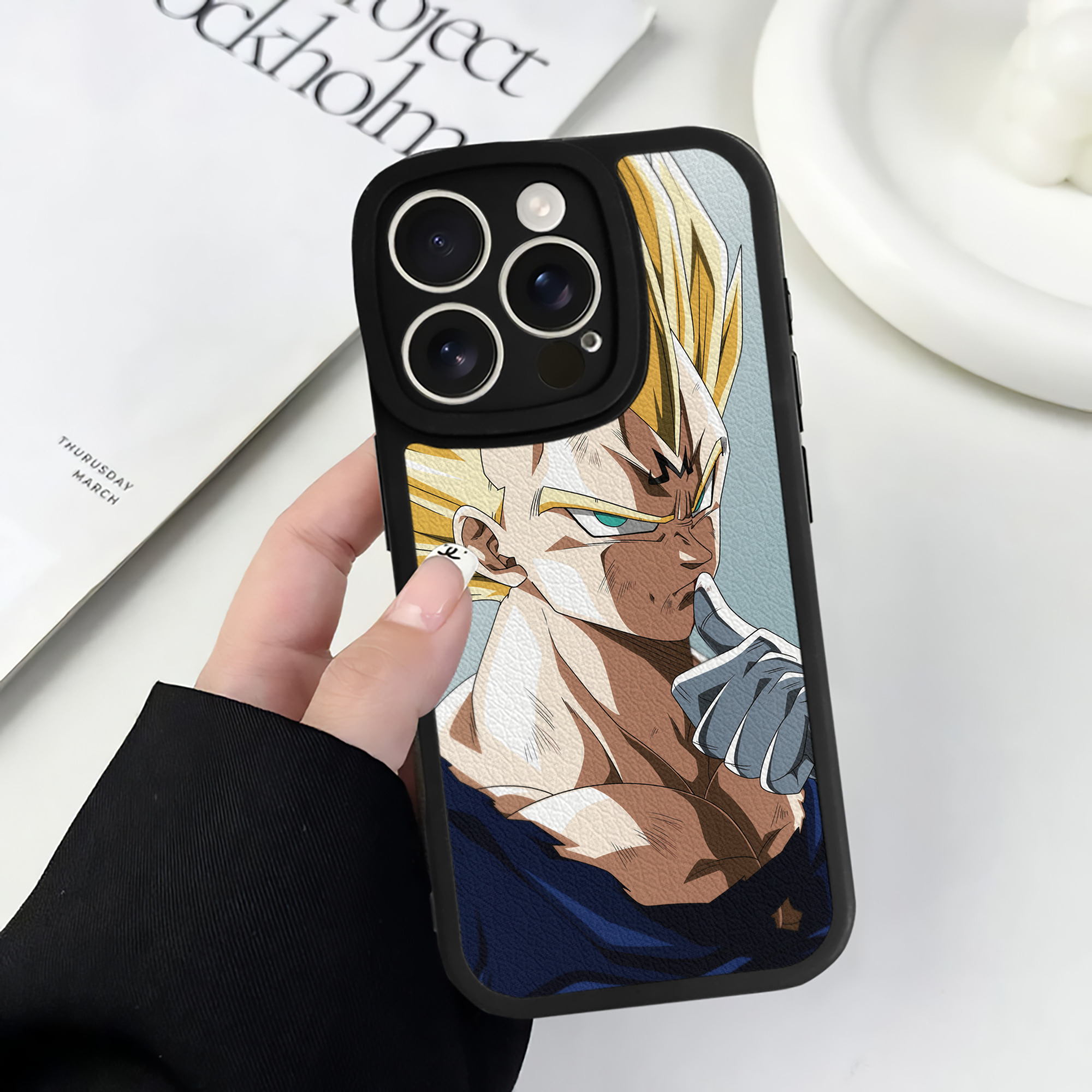 （画像用） ドラゴンボール DRAGON BALL 【iPhone 16シリーズ対応】シリコンスマホケース（レザー調） 材質：シリコン